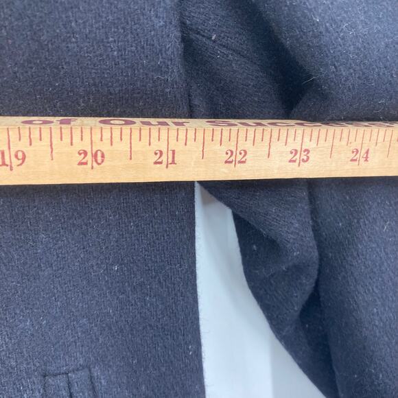 Vintage Land’s End Wool Red Lined Black Peacoat Made in USA Men’s - Picture 13 of 14